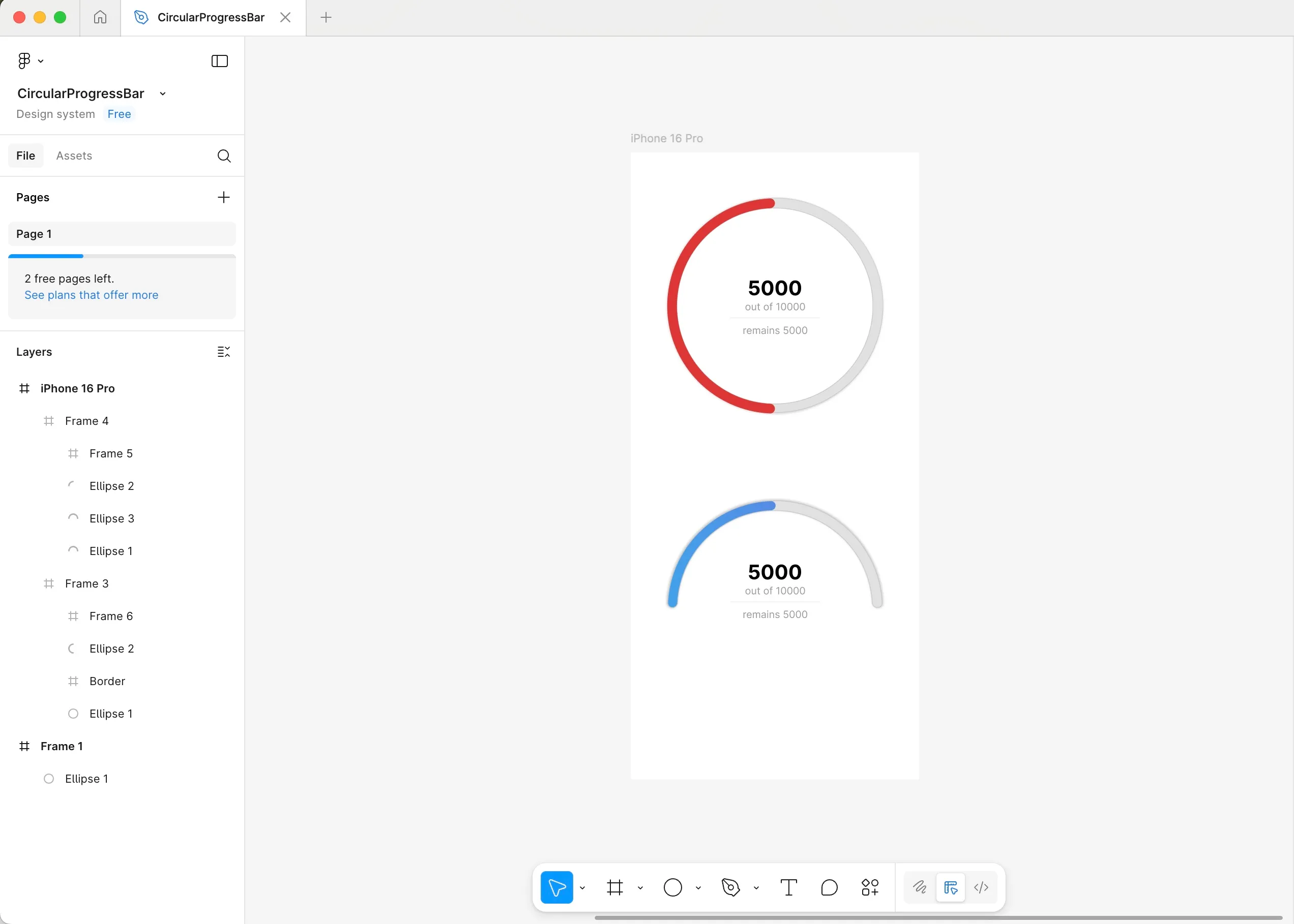 Circular Progress Bar Example