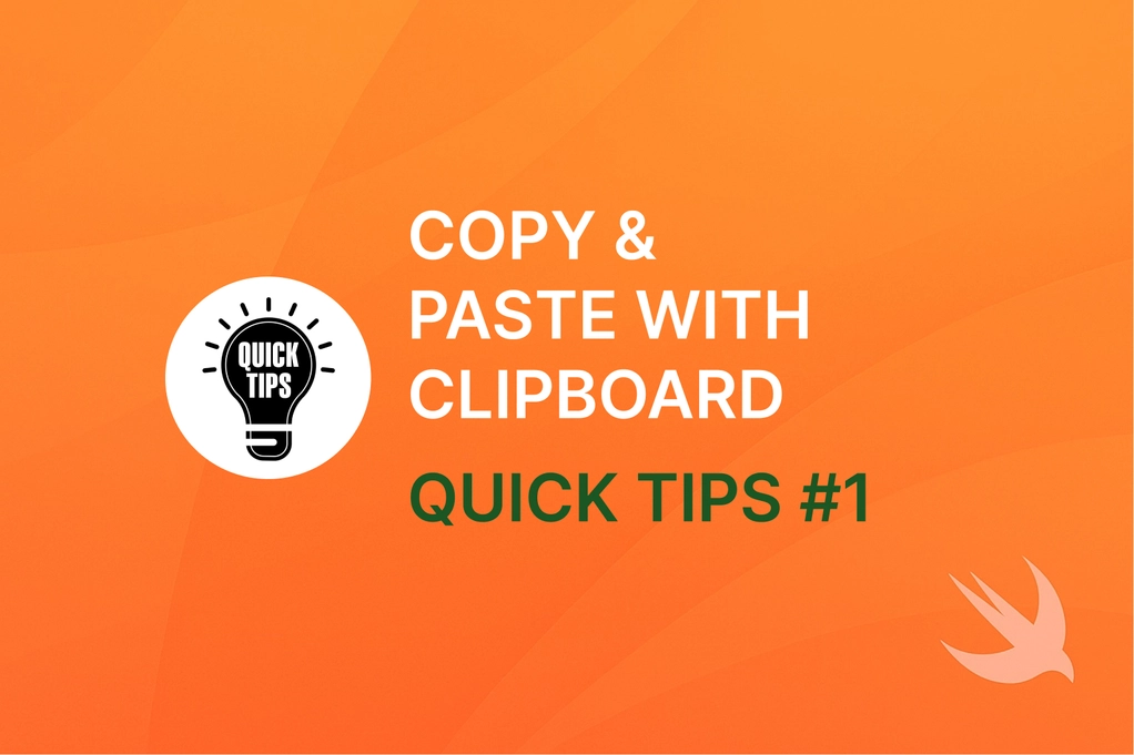 Quick guide showing how to copy text to clipboard in iOS and how to cleverly use it in SwiftUI.