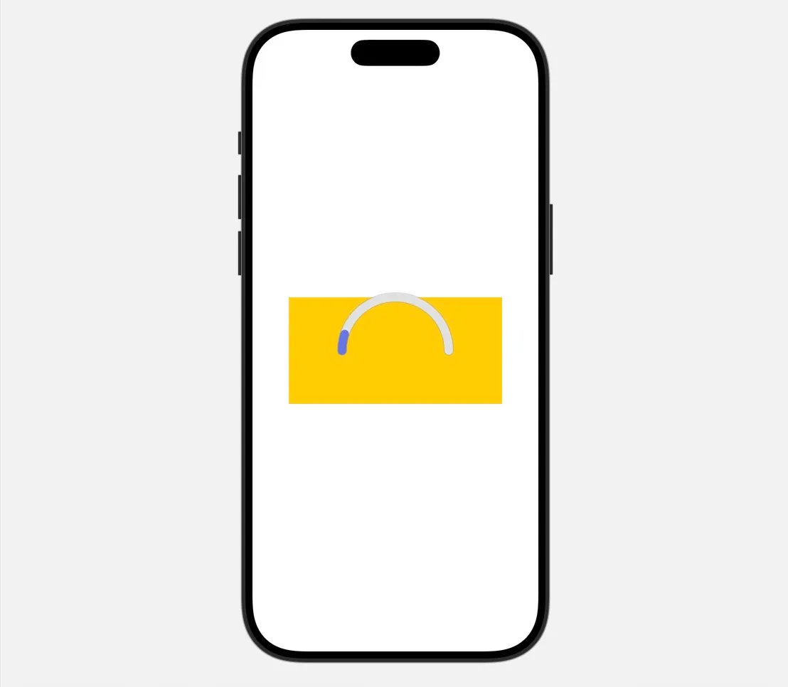 Wrong Half Circular Progress Bar Preview